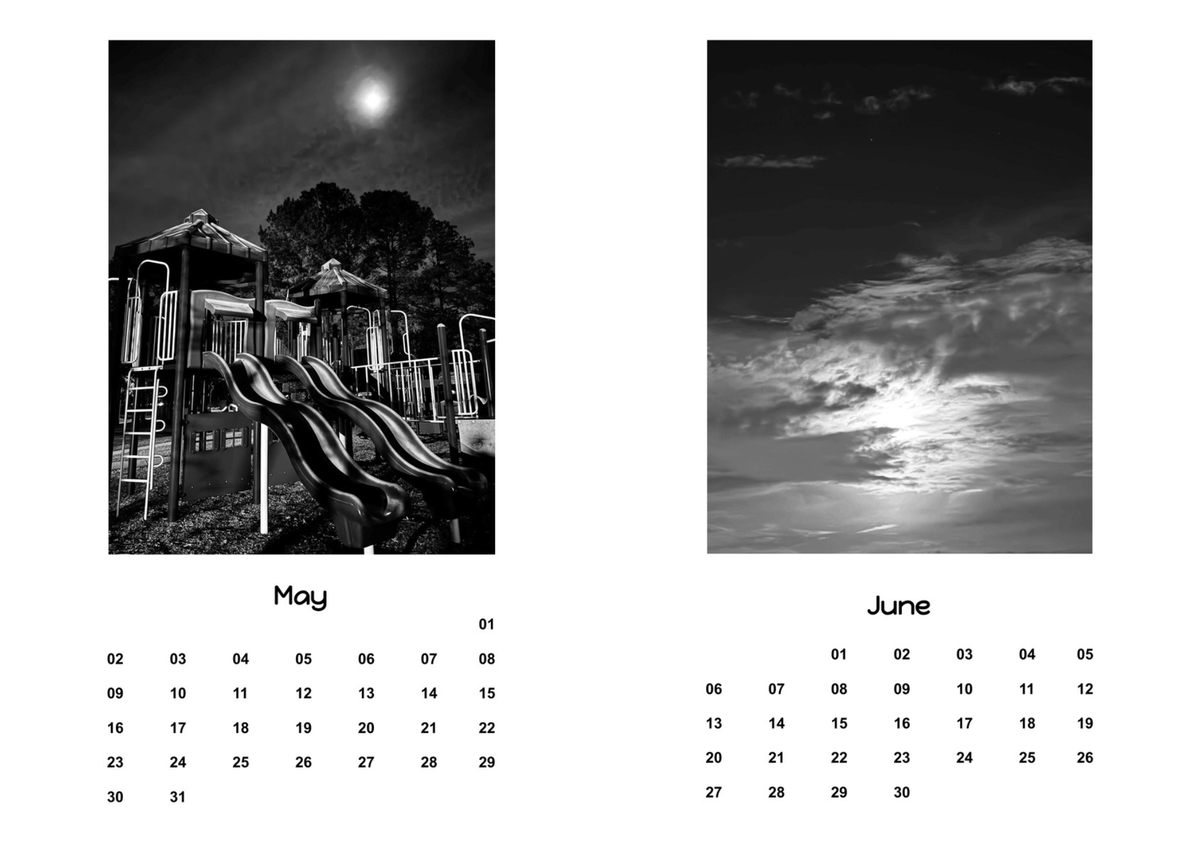 Moon Calendar 2027 with Clear Stand