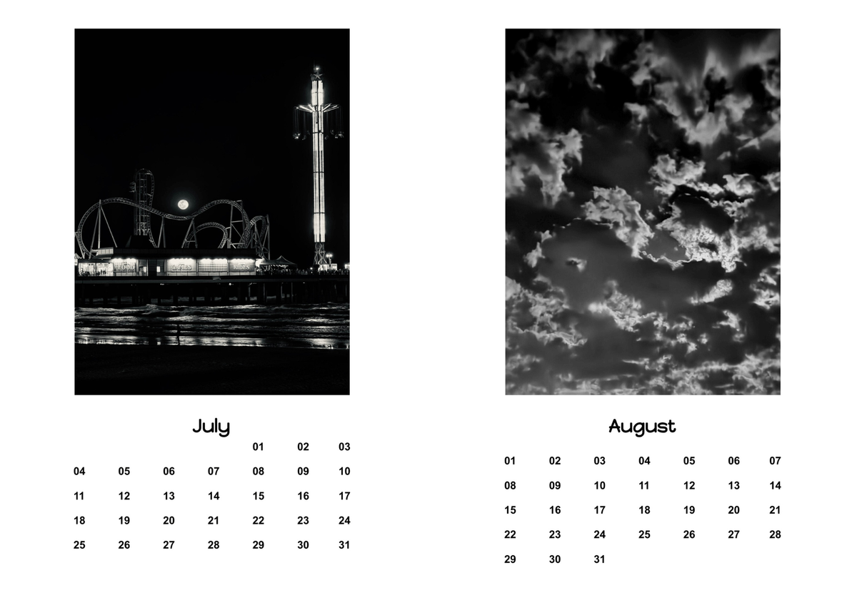 Moon Calendar 2027 with Clear Stand