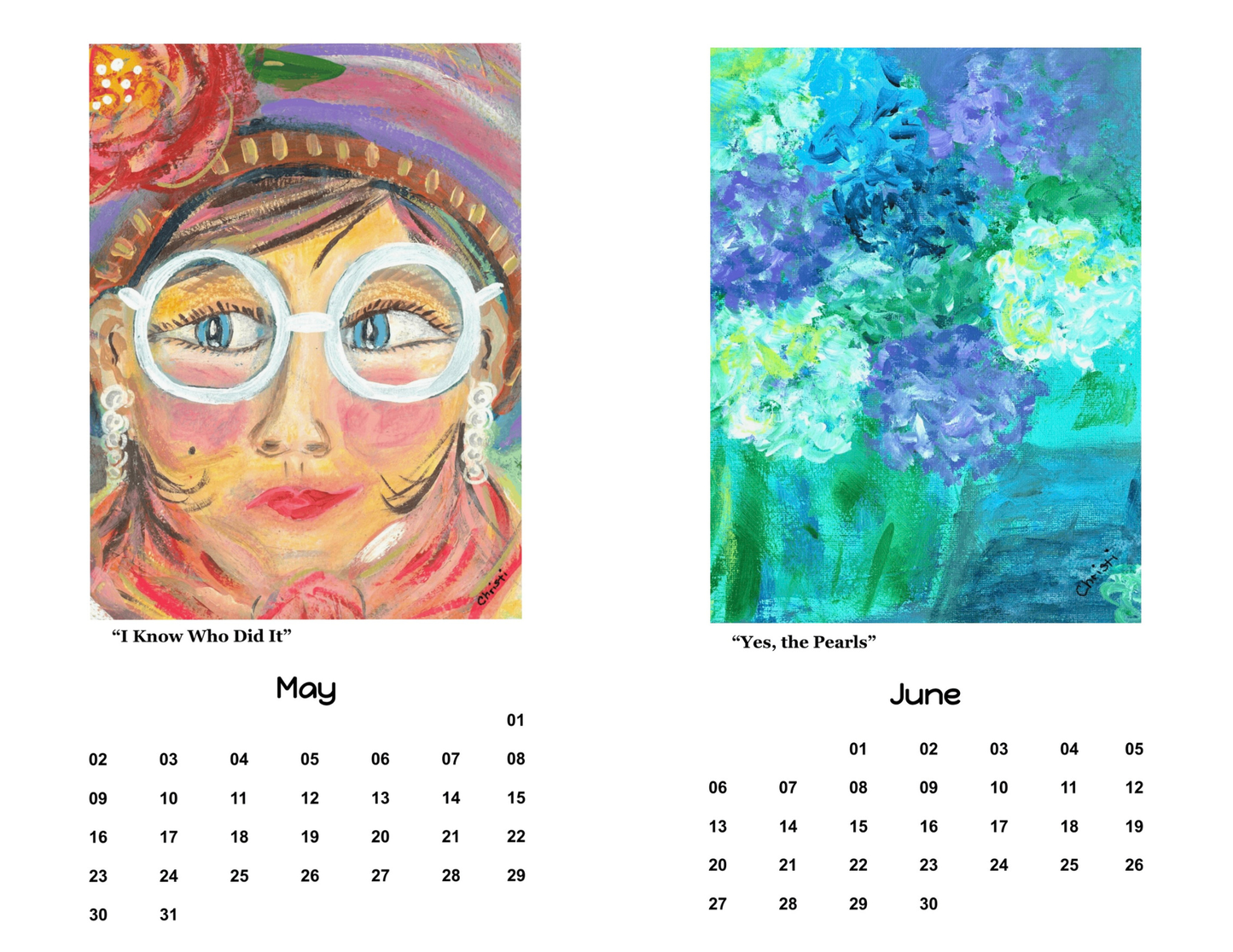 Calendar 2027 with Black Stand