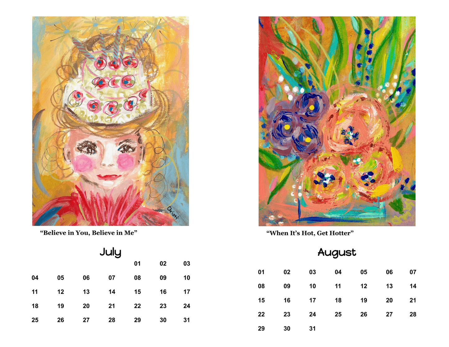 Calendar 2027 with Black Stand